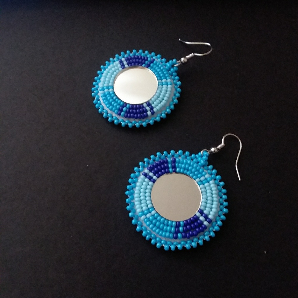 Native American Indian regalia earrings HANDMADE